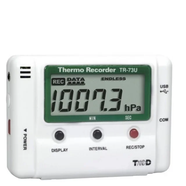 TECPEL T&D TR-73U Thermo / Barometric Pressure Recorder, Humidity data logger