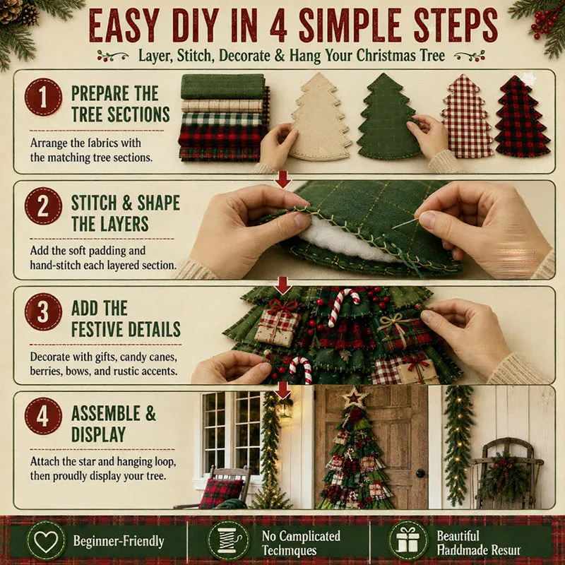 Patchwork Christmas Tree Kit 5