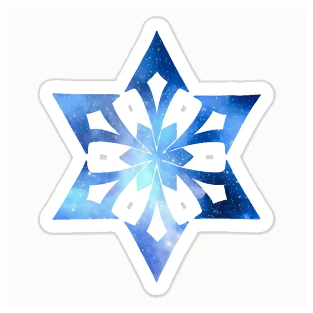 Cryo Element Genshin Impact Waterproof Stickers For Decorating Car Windows Motorcycles And Computers.