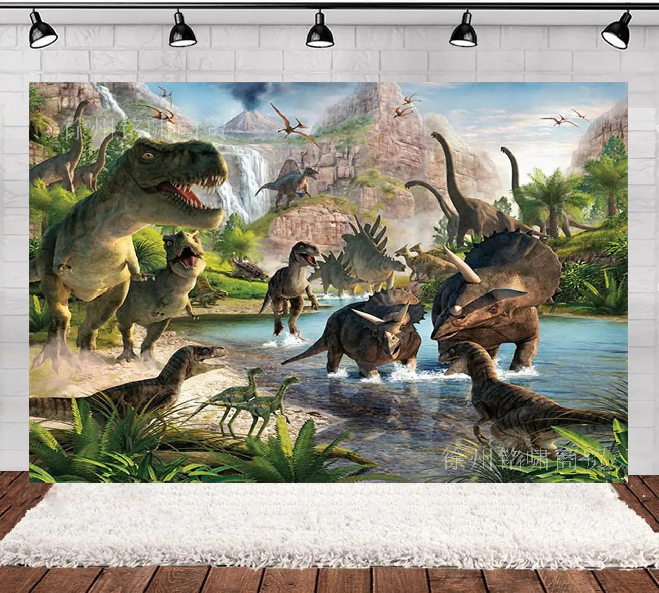 Decoraciones de fiesta de cumpleaños de niño con temática de dinosaurio jurásico, Pancarta, globos, vajilla desechable, regalos para horno,