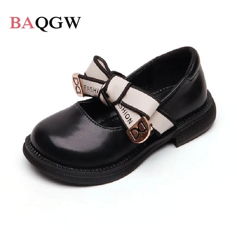 

Girls Shoes KID'S Lovely Ribbon Bowknot Flats Princess Dance Baby Anti-Slippery Shoes Children Classic Black Shoes Soft Flats