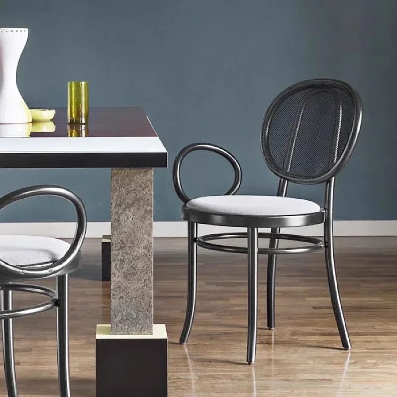 Household dining chair light luxury post-modern designer simple single retro dining table chair