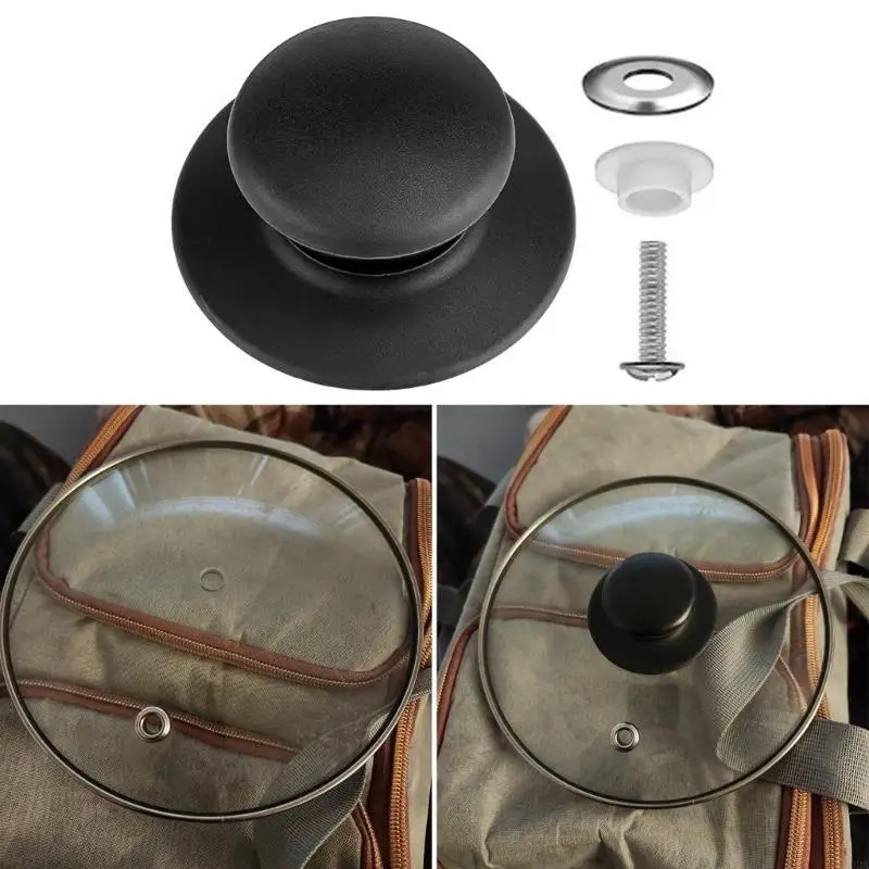 

4pcs Multipurpose Lid Knobs Convenient for Cookware Easy to Replace and Heat Resistant Designs Plastic Materials
