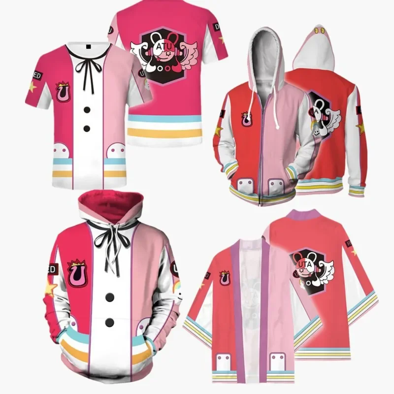 

Anime UTA zipper hoodies men fashion printing T-shirt coat women casual loose hooded sweatshirts unisex costumes Halloween party