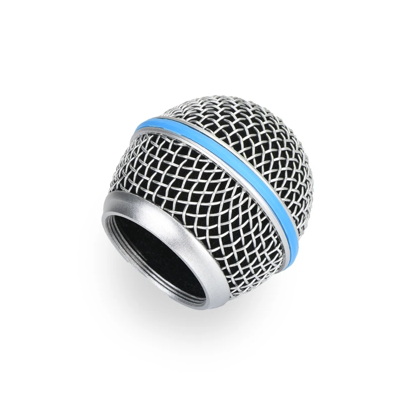 4Pc Mesh Ball Head Wired Wireless Microphone Grille Microphone Replacement Head Steel Shure BETA 57A 58A 87A E845S E945 view 6