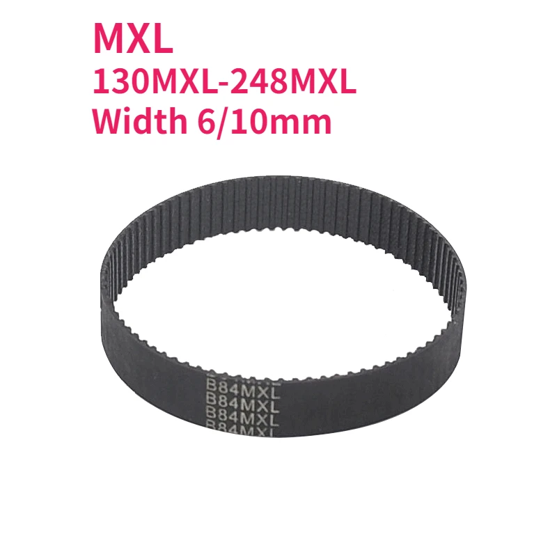 MXL Synchronous Timing Belt 130MXL/132MXL/134MXL/135MXL/136MXL/137MXL/140MXL/144MXL/147MXL/152MXL/153MXL-248MXL Width 6/10mm