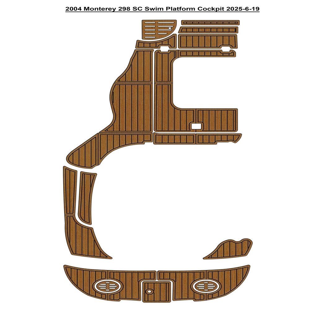 

2004 Monterey 298 SC Платформа для плавания Кокпита Pad Лодка Пена EVA Коврик для пола из искусственного тикового дерева SeaDek Gatorstep Стиль Самоклеящийся dn9jkf21