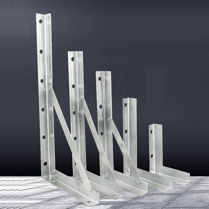 Galvanized Angle Iron Triangular Bracket With Strong Load-bearing Capacity Widened Thickened Right Angle Support Wall Partition