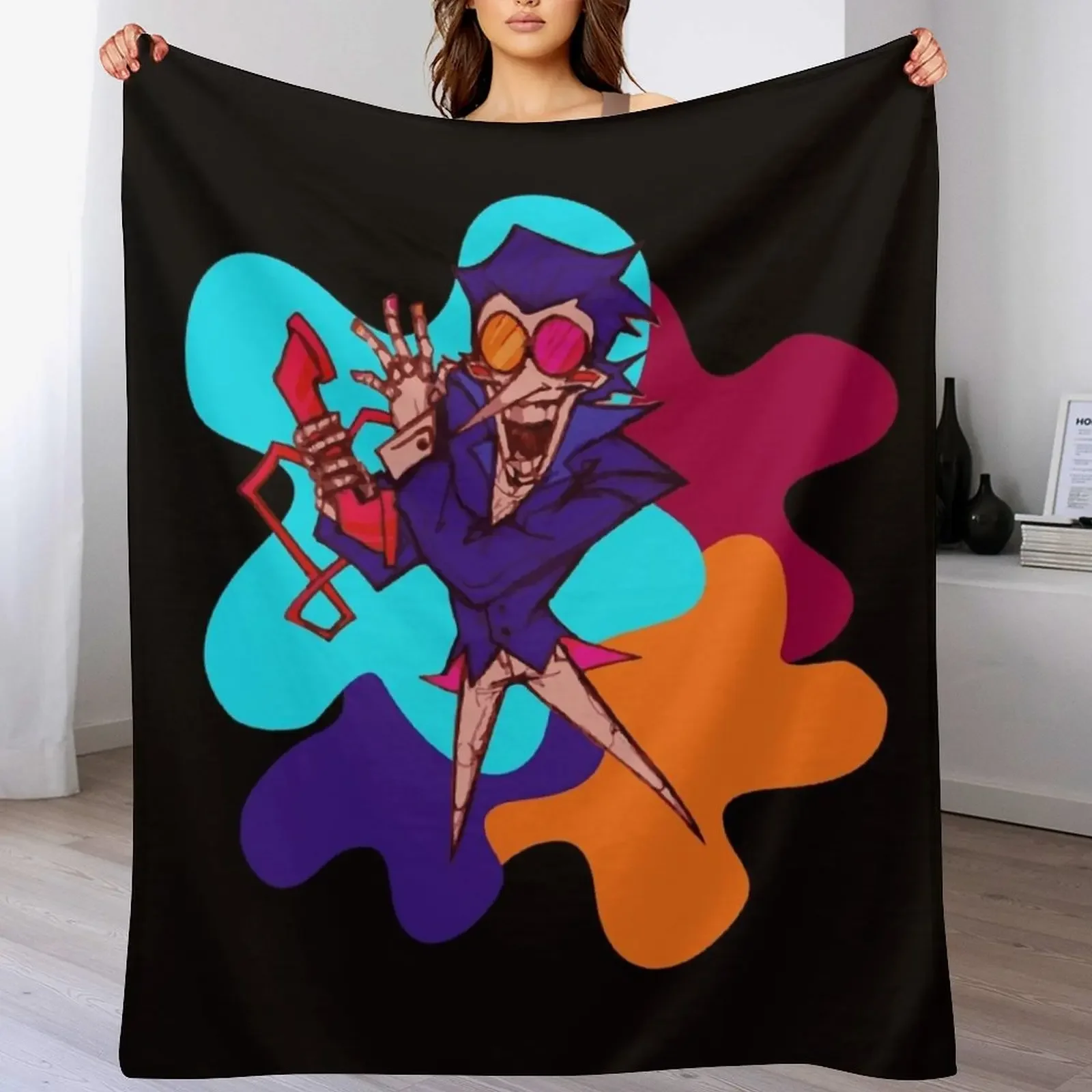 

spamton Throw Blanket Ultra Plush Cozy Blanket for Napping Sleeping