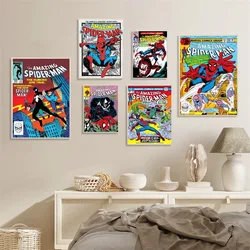 MINISO Disney Spiderman Movie Poster Superhero Canvas Painting Print Wall Art for Living Room Kids Room Bedroom Home Decor