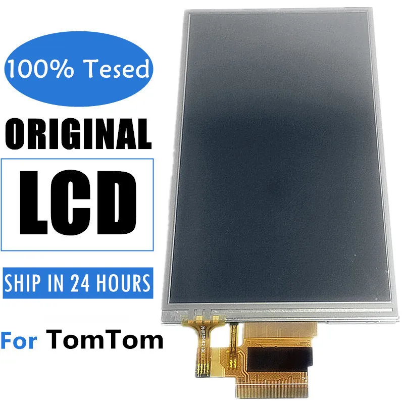 

Complete LCD Screen for TomTom VIA 62, GPS Navigator Display Panel, Touchscreen Digitizer Repair Replacement, 6"inch