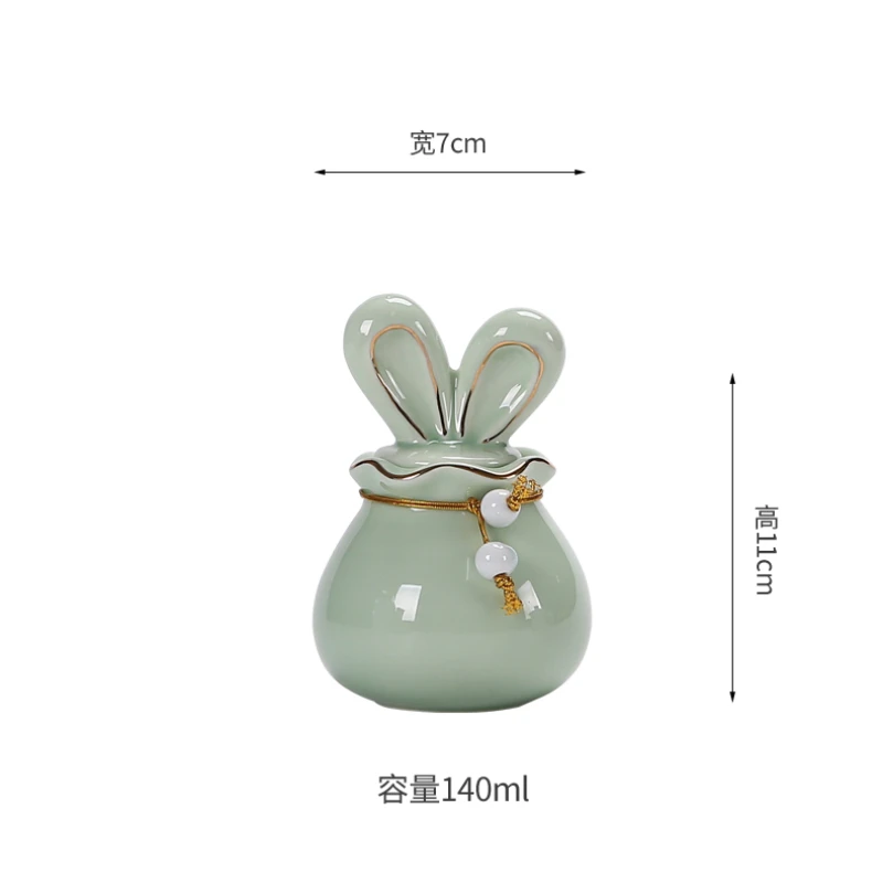 Mascot Rabbit Canister Rabbit Master Sealed Canister Storage Canister Pet Bone Ash Hair Bone Storage Canister