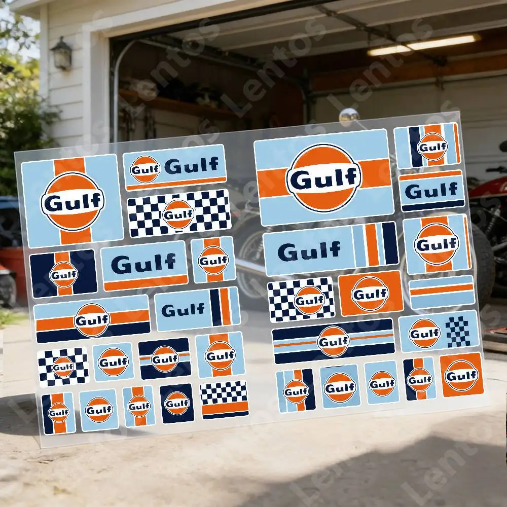 G-gulf Waterproof Reflective Motorbike Stickers Easy Peel Removable Decals For Motorcycle Car