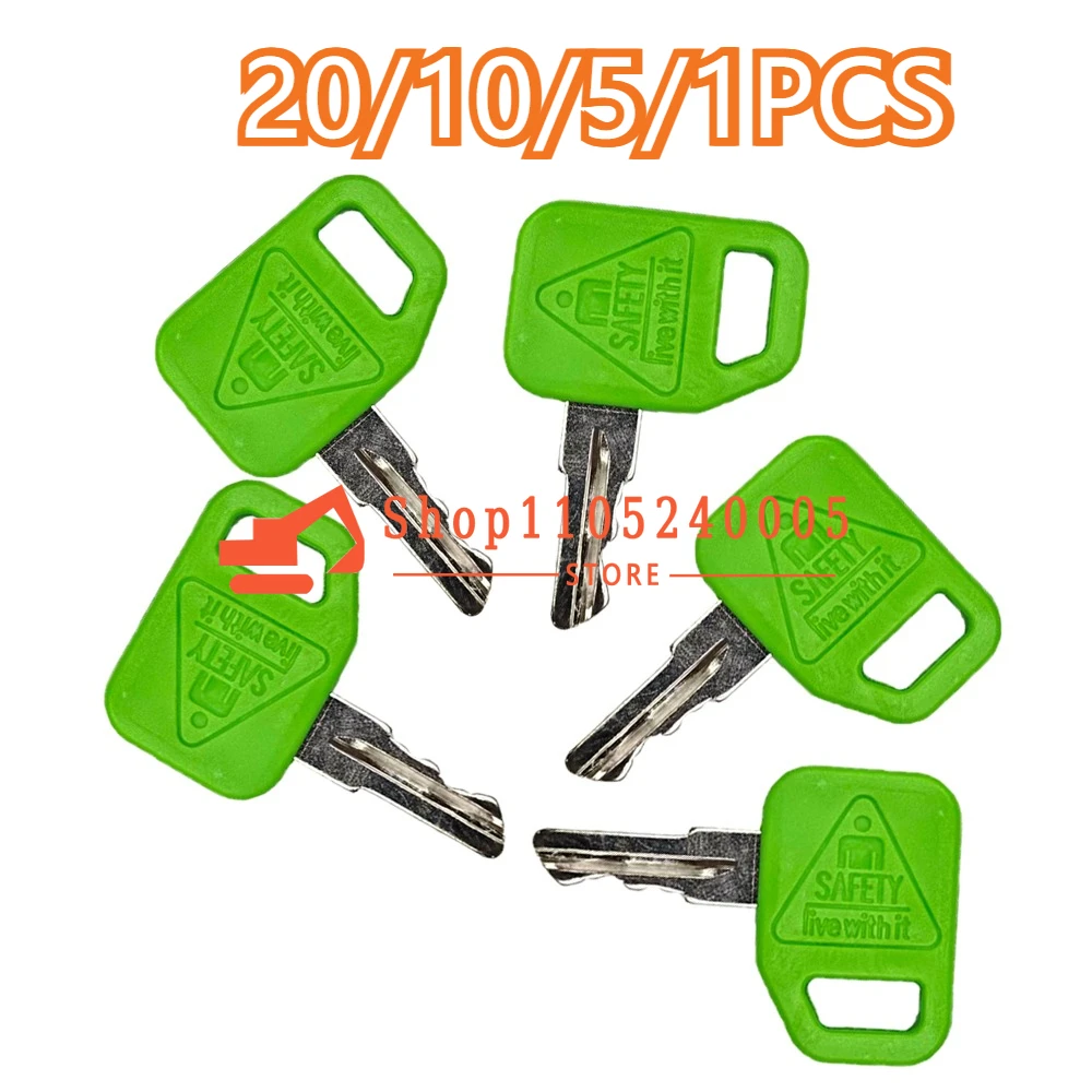 20/10/5/1PCS NEW KeyS AR51481 AT195302 for Excavator Grader Dozer Skid Steer 600 Loaders GREEN