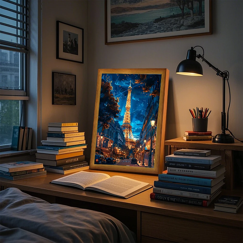 2 في 1 Led ضوء المصباح اللوحة إطار الصورة جدار مكتب مصابيح USB أضواء ليلية غرفة الديكور السرير الجدول أوم امب الهدايا