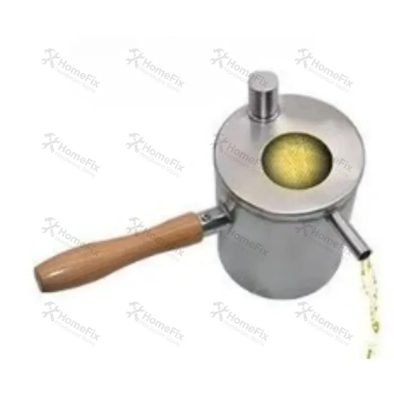 1Pcs Stainless Steel Beeswax Melting Pot Wax Pouring Melter Pot DIY Candle Making Beekeeping Tool