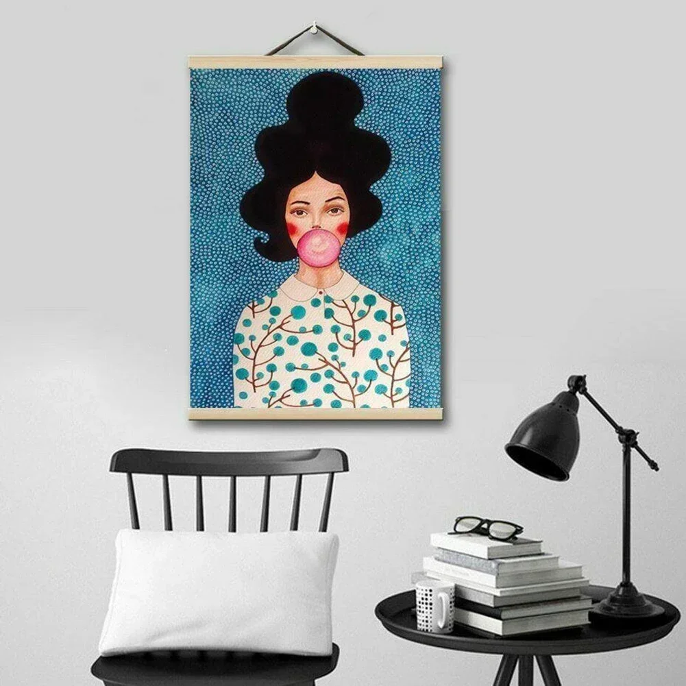 1 Set Wood Diamond Painting Poster Hanger Canvas Painting Frame  Art Craft Hanging Frame Poster Frame Photo Picture Frames