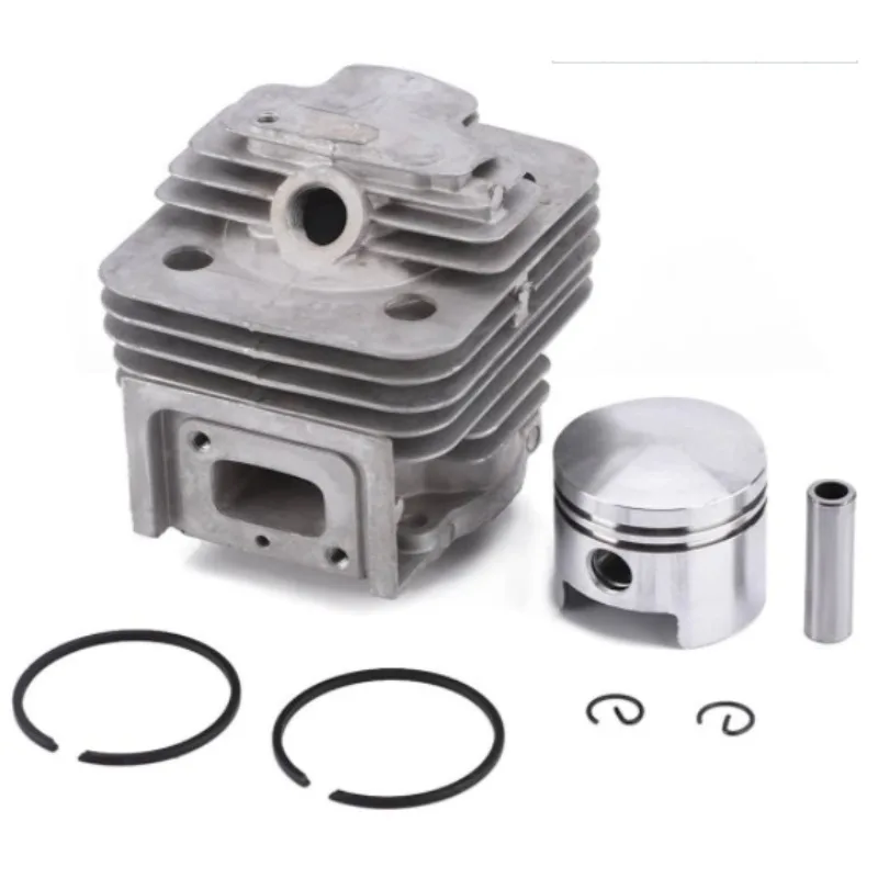 Cylinder Piston Kit, Ring Washer, Pin Circlip Assembly, Lawn Mower Accessory Suitable for Mitsubishi TL52 BG520