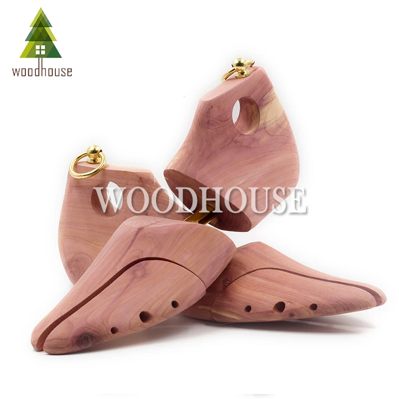 Men's and Women's Single Tube Adjustable Red Cedar Short Boots Wood Shoe Tree