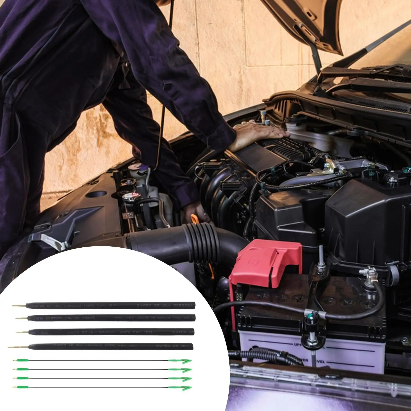 

4-компонентные штифты со светодиодной рамкой, простой в использовании компактный инструмент для настройки программирования чипов