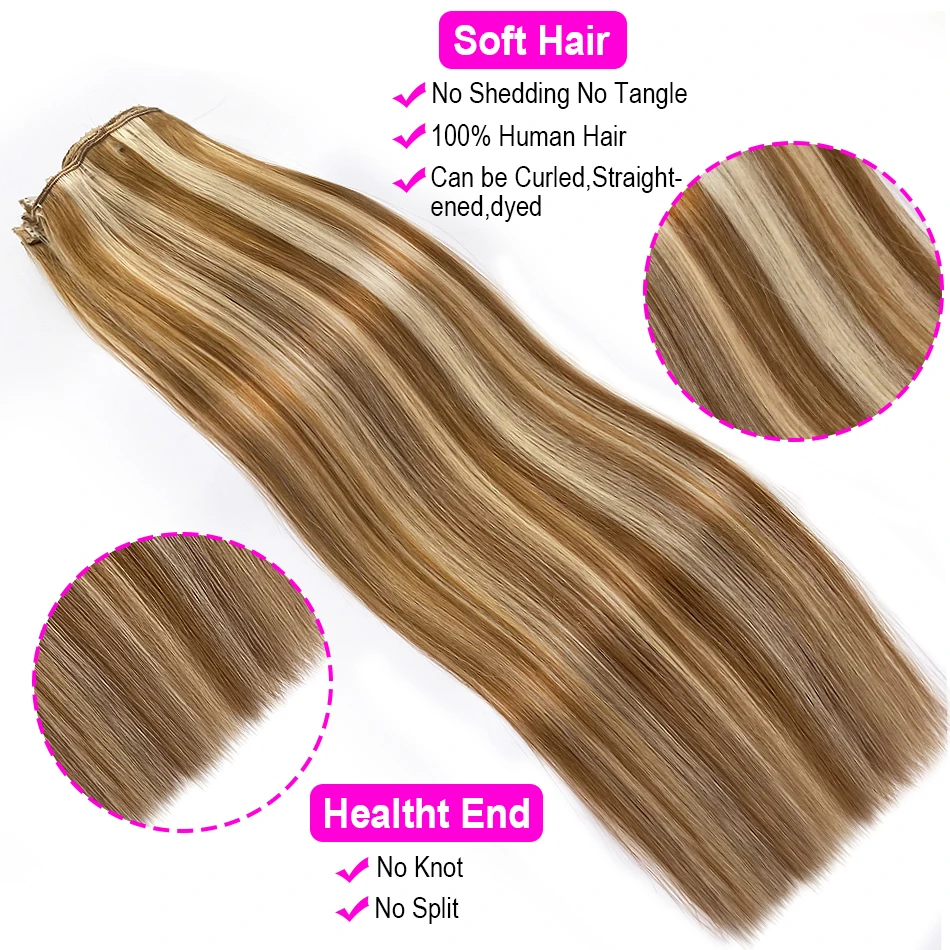 30인치 스트레이트 인모 클립인 헤어 익스텐션 100% 미가공 풀헤드 베트남 버진 헤어 내추럴 블랙 컬러 120G 33 #