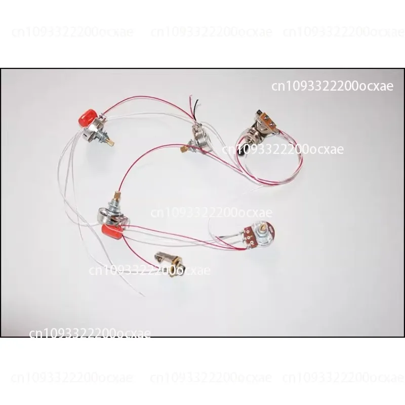 

Electric guitar 2 volume 2 tone complete set of circuit assembly with socket and independent ground wire