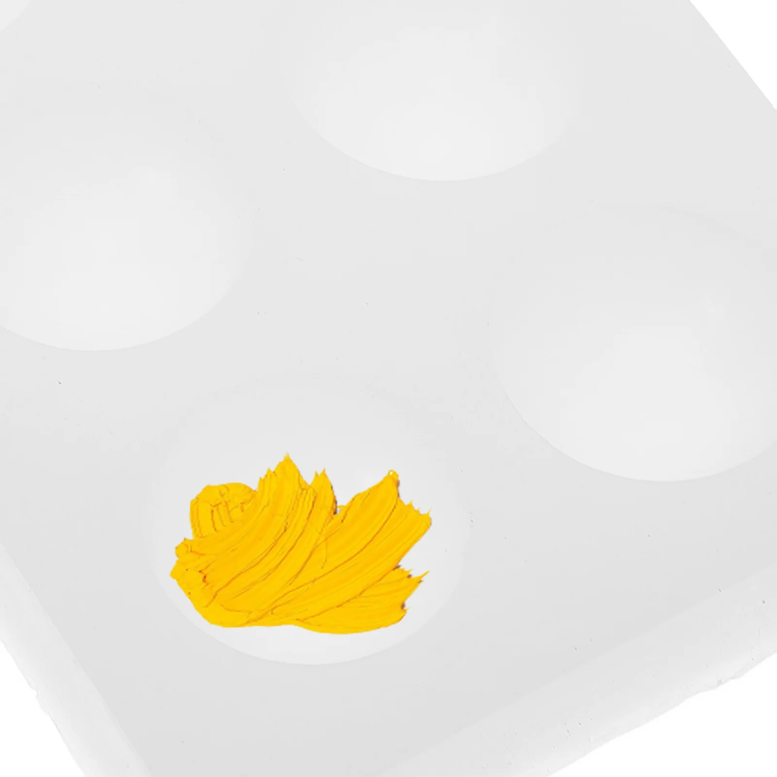 

Flexible Silicone Watercolor Palette Durable Oil Painting Tray Compact Portable Color Mixing Palette for Acrylic Gouache