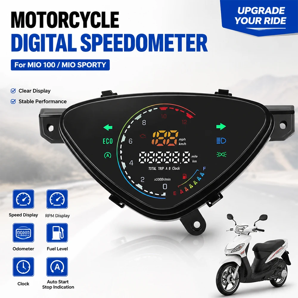 Digital Speedometer Motorcycle Instrument For Yamaha Sniper 155 V1 V2 VVA Plug and Play