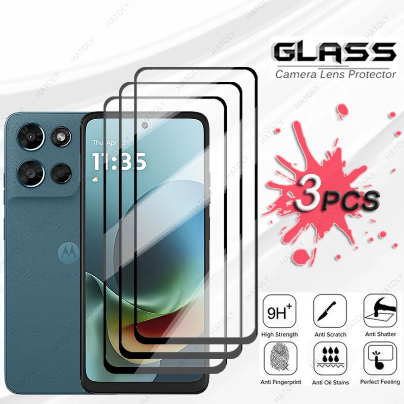 لموتورولا موتو G Play 2026 زجاج أسود حافة طبقة رقيقة واقية لموتورولا موتو G 2026 واقي للشاشة حامي عدسة الكاميرا