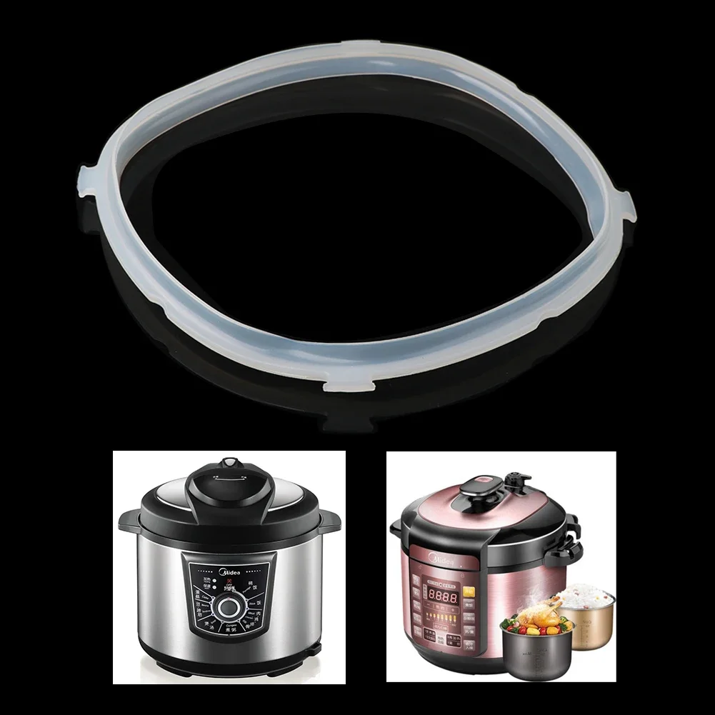 4/5/6L Electric Pressure Cooker Silicone Sealing Ring Kitchen Rice Cooking Pot Replacement Rubber Ring 22/24CM Circle ( no pot )