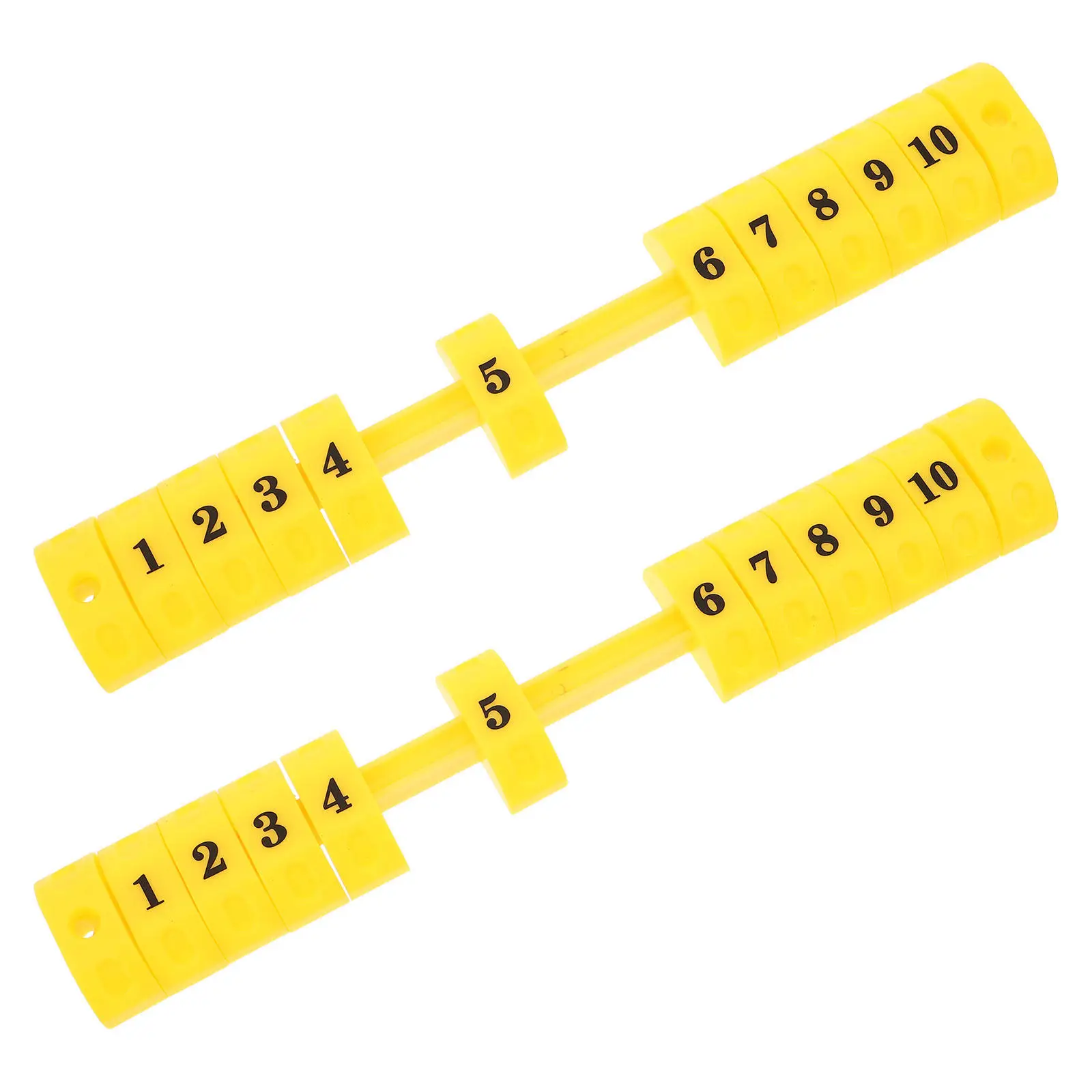 

2Pcs Table Soccer Score Keeper Foosball Table Score Counters Desktop Sports Scoreboard Clear 1-10 Display for Pub Game Room