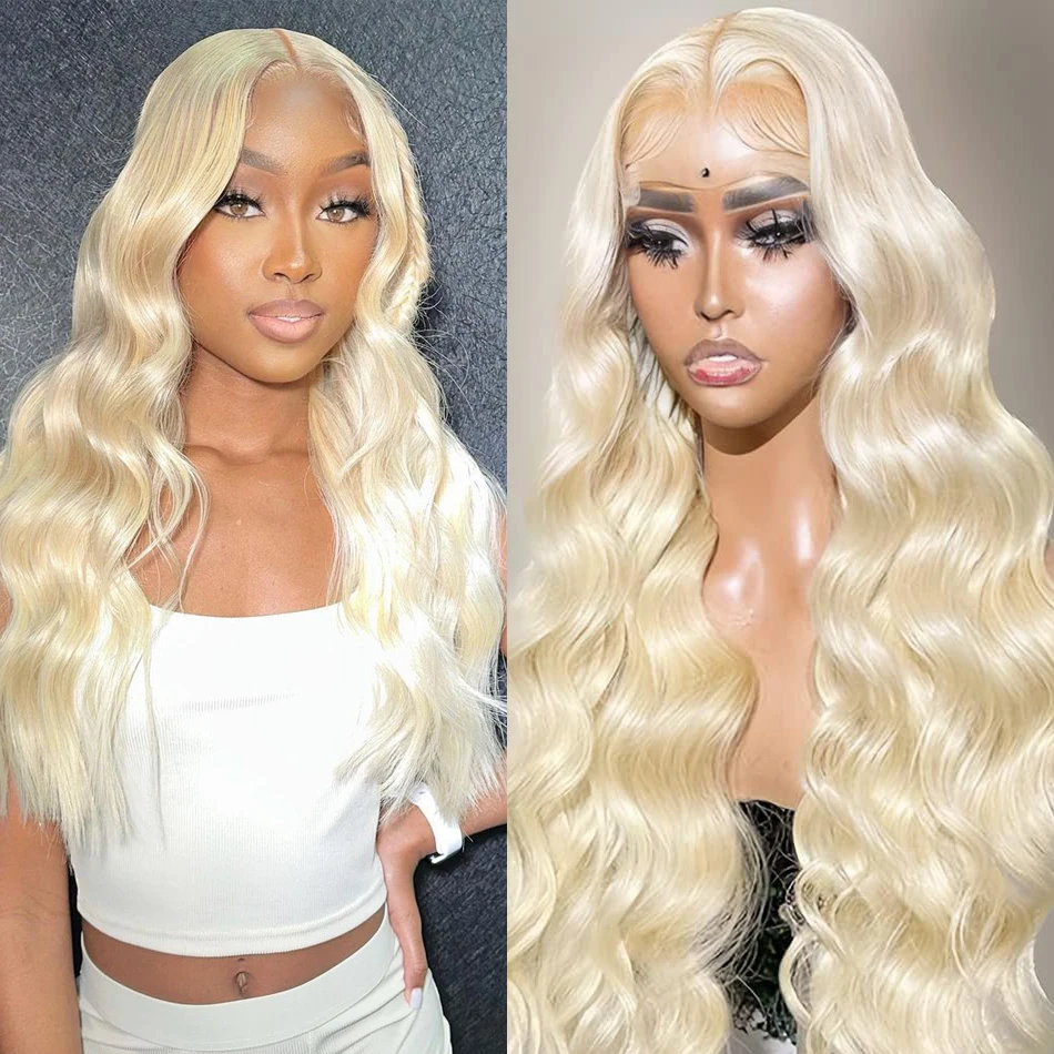 

613 Blonde Body Wave Wigs 13x4 13x6 HD Transparent Lace Front 100% Natural Brazilian Human Hair Frontal Wigs For women