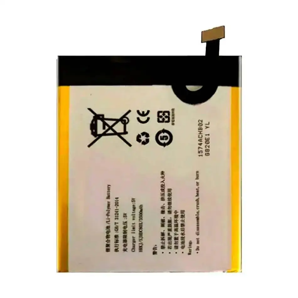 Bateria do telefonu komórkowego Coolpad V1 V1M o wysokiej wydajności, 2500 mAh, o dużej pojemności, model CPLD-175