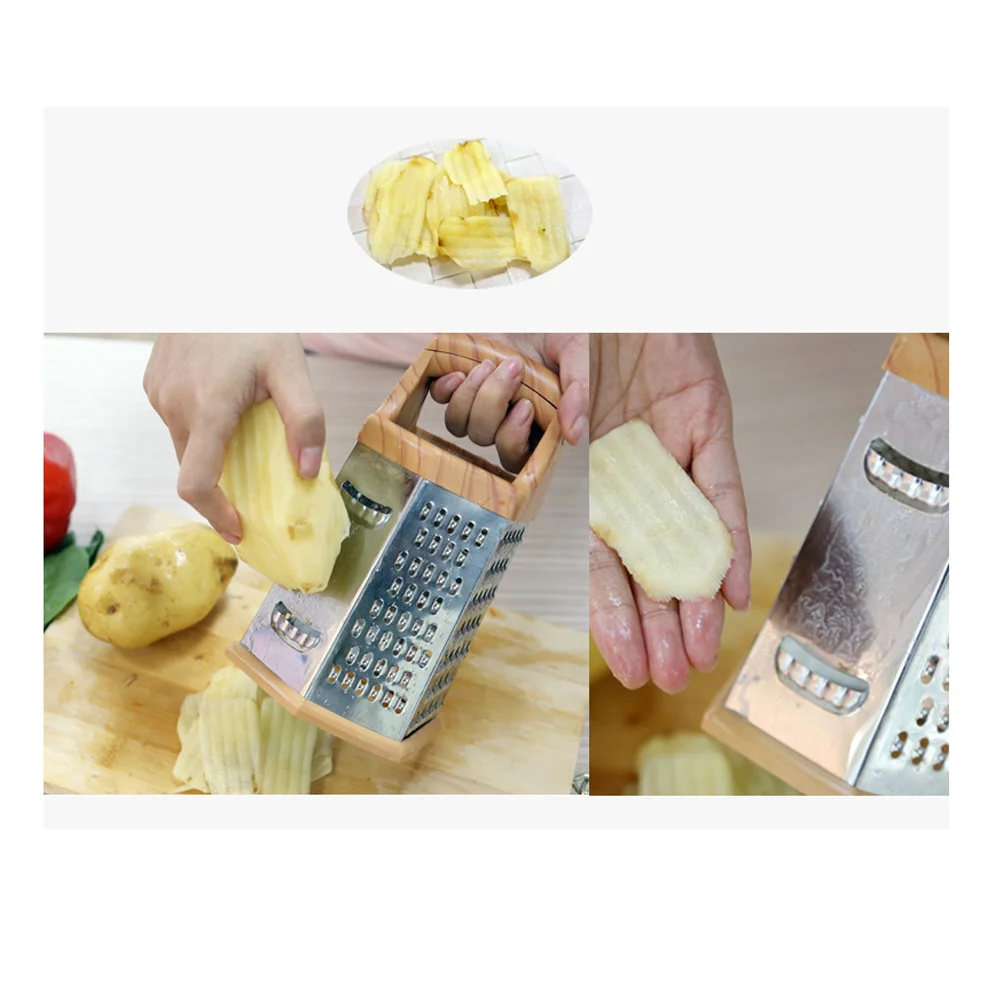 

Stainless Steel Vegetable Chopper 8 Inch Six-Sided Slicer For Carrots Potatoes Tomatoes Kitchen Gadget Veggie Cutter