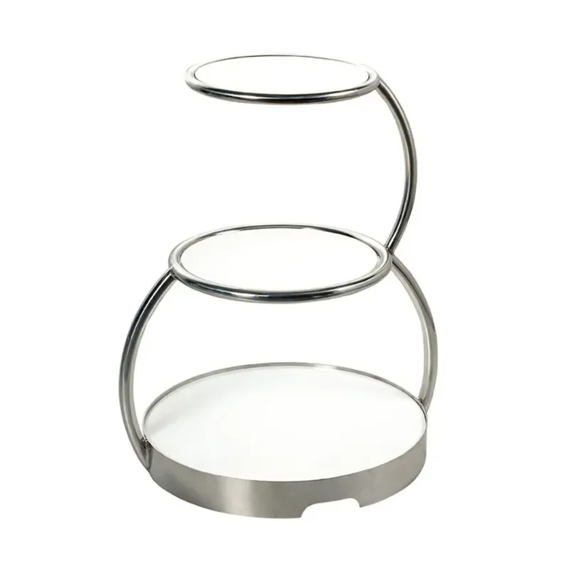 Stainless Steel Cake Stand Heavy Duty Dessert Display Rack for Wedding Party Kitchen Counter Tiered Serving Platter Decor