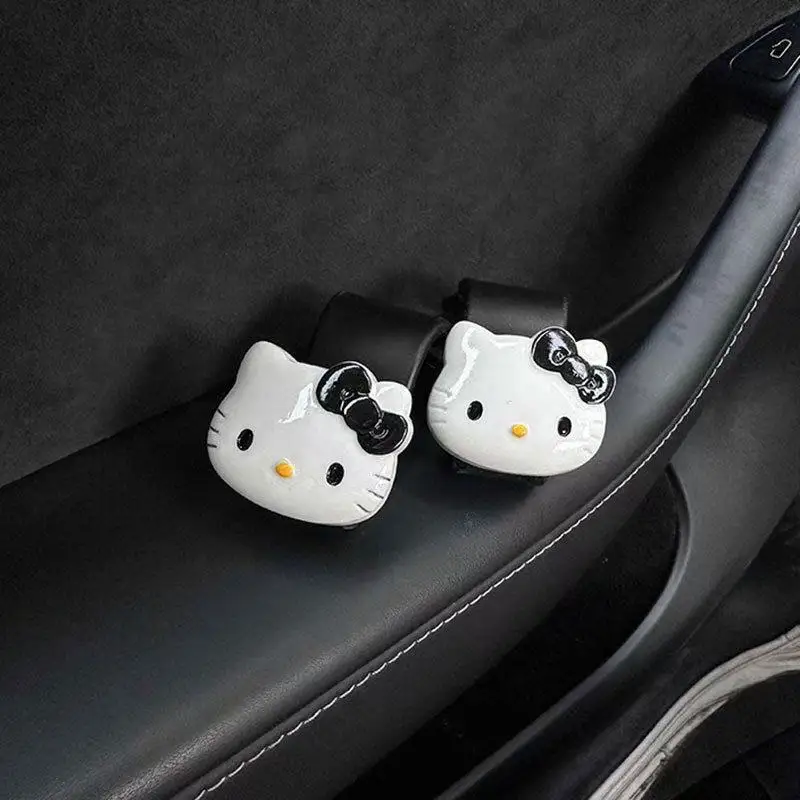 

Hello Kitty Car Headrest Hooks Hanger for Bags Seat Back Organizer Holder Clips Auto Fastener Hooks Storage Interior Accessories
