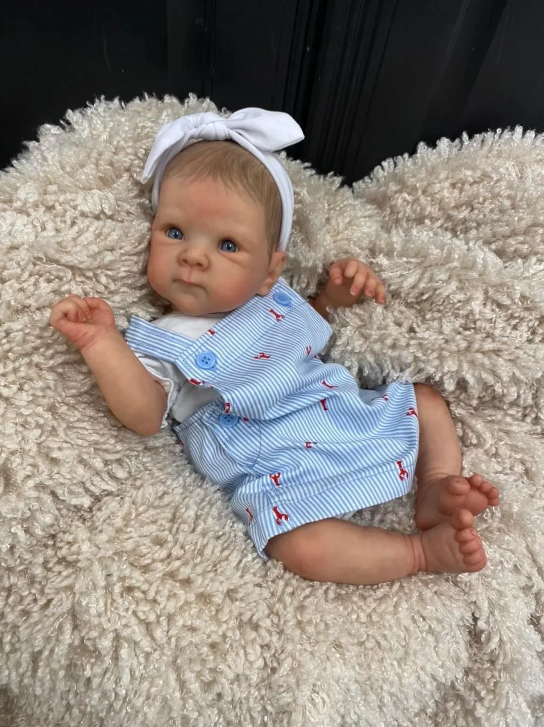 NPK 18inch Bettie Lifelike Full Body Girl  Reborn Baby Newborn  Cuddly Baby Multiple Layers Painting 3D Skin with Hand Draw Hair