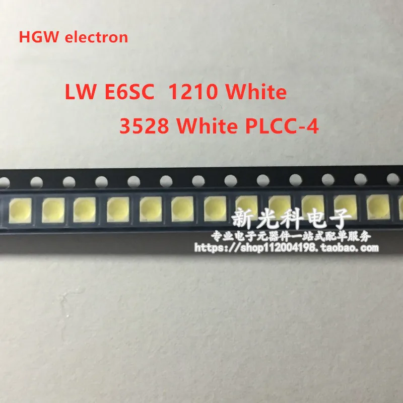 20PCS LW E6SC LWE6SC PLCC-4 Common Anode 3528 4P WHITE SMD LED for Cluster, Auto instrument tray table 1210 Button Backlighting