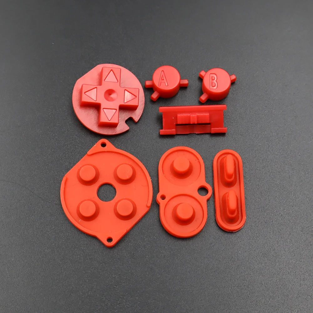1Set For GBC Controller Replacement Button Kit A B D-pad ON OFF Power Key W/ Conductive Rubber Button