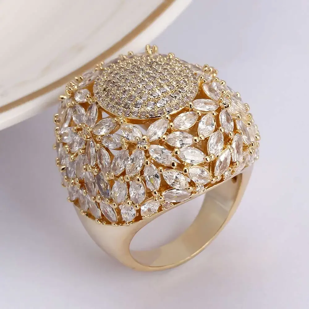 JEWEL 2024 New Style Luxury Cubic Zirconia CZ High Quality Micro Paved AAA Cubic Zirconia For Women Wedding Party Gift