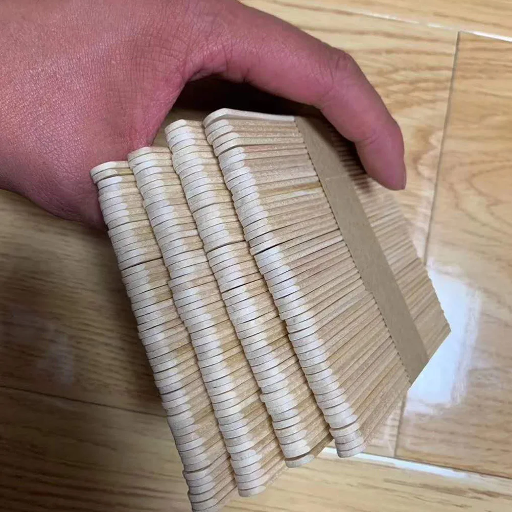400 Pcs Wood Craft Sticks DIY Giant Ice Cream Colorful Reusable Smooth Classroom Projects Party Crafts Camp Activities