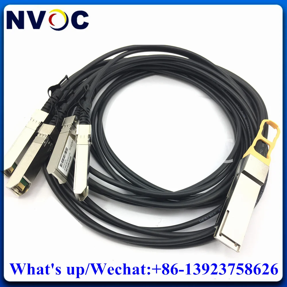 

2Pcs 100G QSFP28-4SFP28 2M Direct Attach DAC Cable,100GQSFP28-4*25G SFP28 High Speed Passive Twinax for Big Data Device