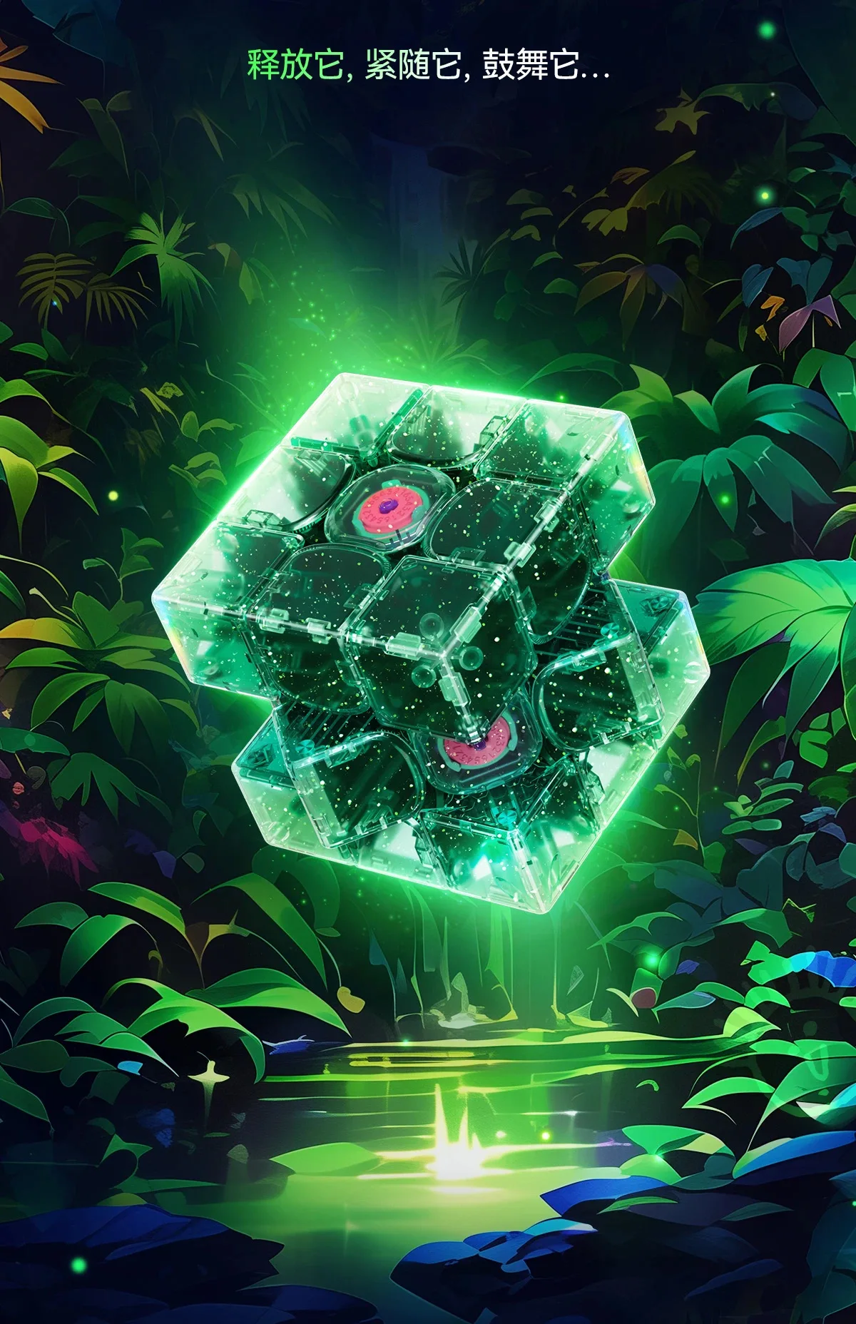 GAN15 Maglev Emeraldox Cube 2025 Summer Limited Edition Magia magnetica 3x3 Speed Cube Giocattoli professionali