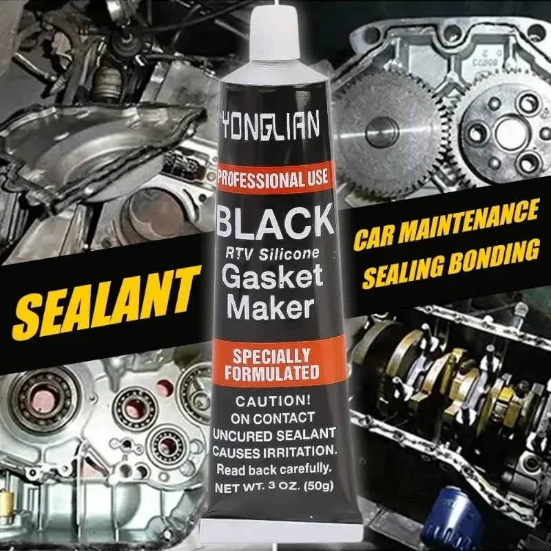 1-3Pcs Universal Automotive Gasket Sealant Car Engine Black Silicone-free Sealant Waterproof Oil-resistant Glue Repair Sealer