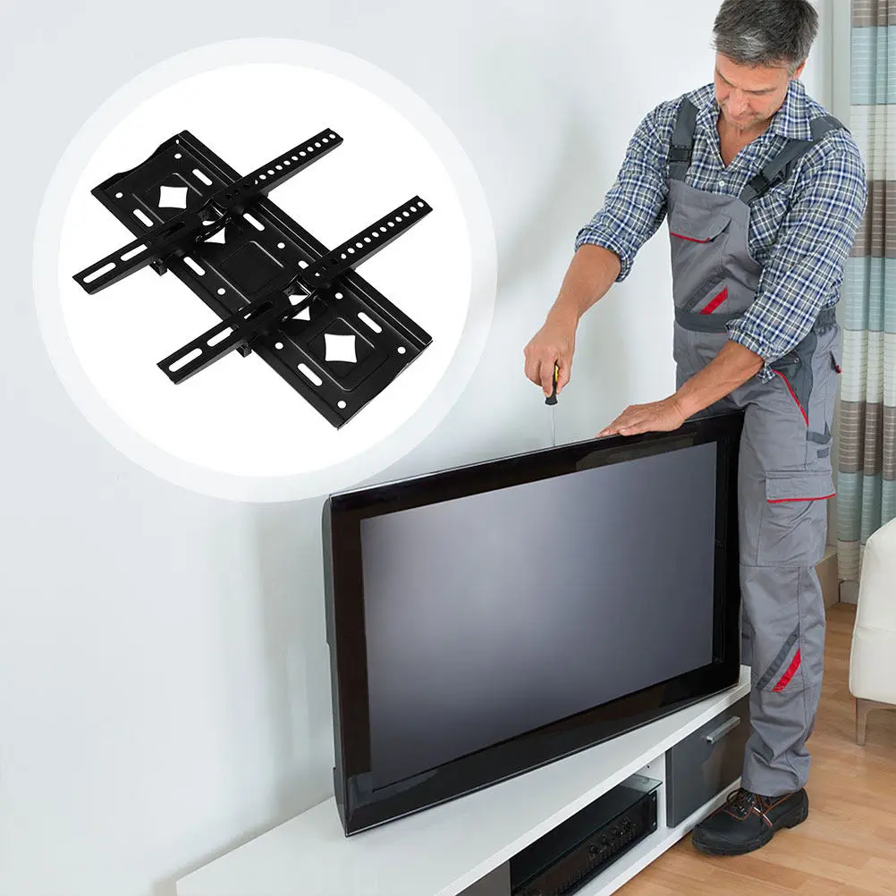 Universal TV Wall Mount Bracket Heavy Duty Cold Rolled to 65 Inch TV Mount Easy Installation Stylish Robust Design