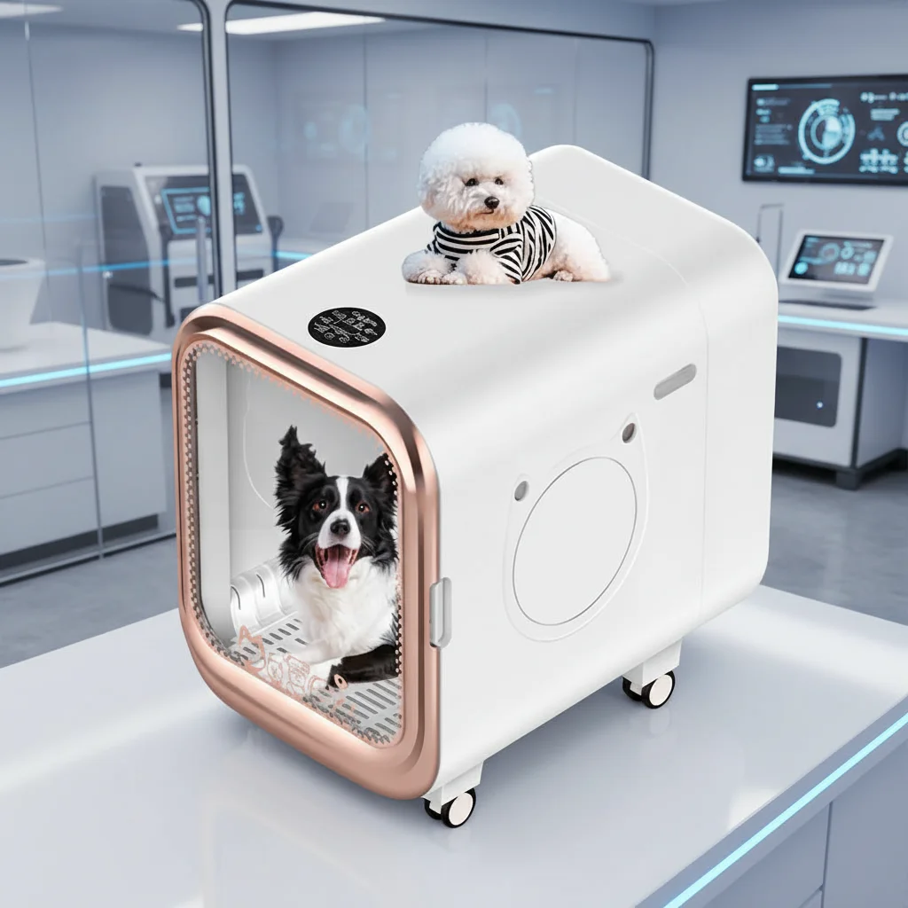 

Профессиональная автоматическая умная сушилка для собак и кошек EUR PET Luxury: высокомощная, экологичная, с интеллектуальным управлением