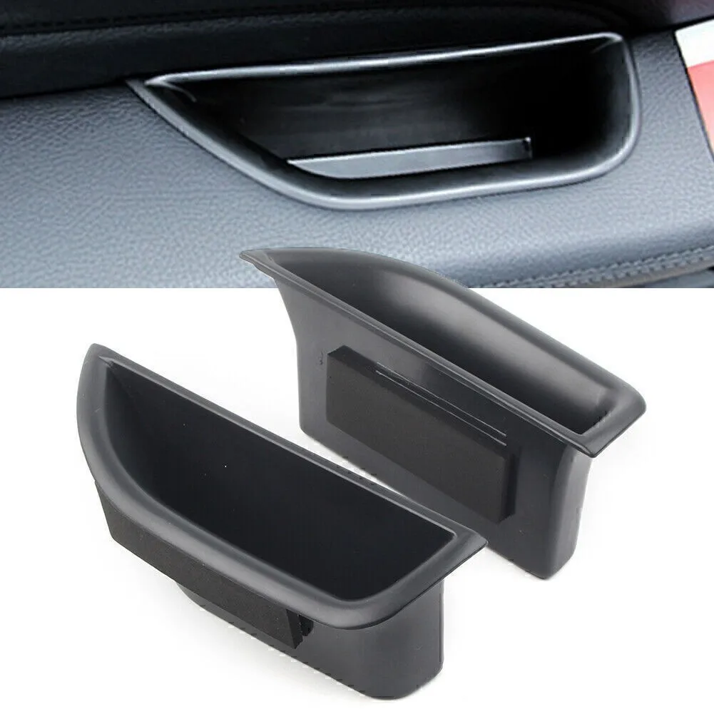 

ABS Car Door Handle Container Holder Tray Storage Box For Mercedes Benz E Class W212 W207 2010-2015 Phone Organizer Accessories