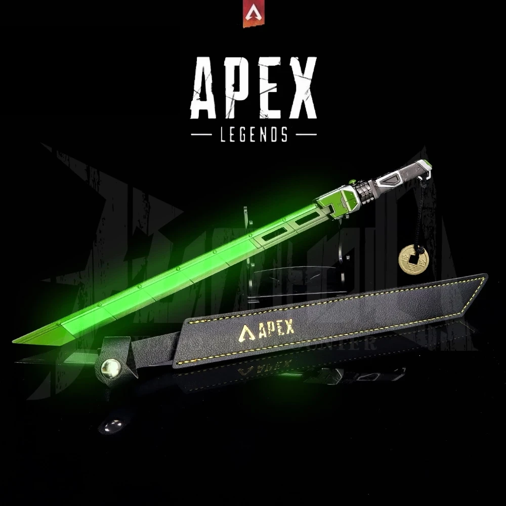 

Apex Legends Heirloom Crypto Glow Swords Heirlooms Katana Biwon Blade Knife Keychain Alloy Weapon Model Toys for Children Gift