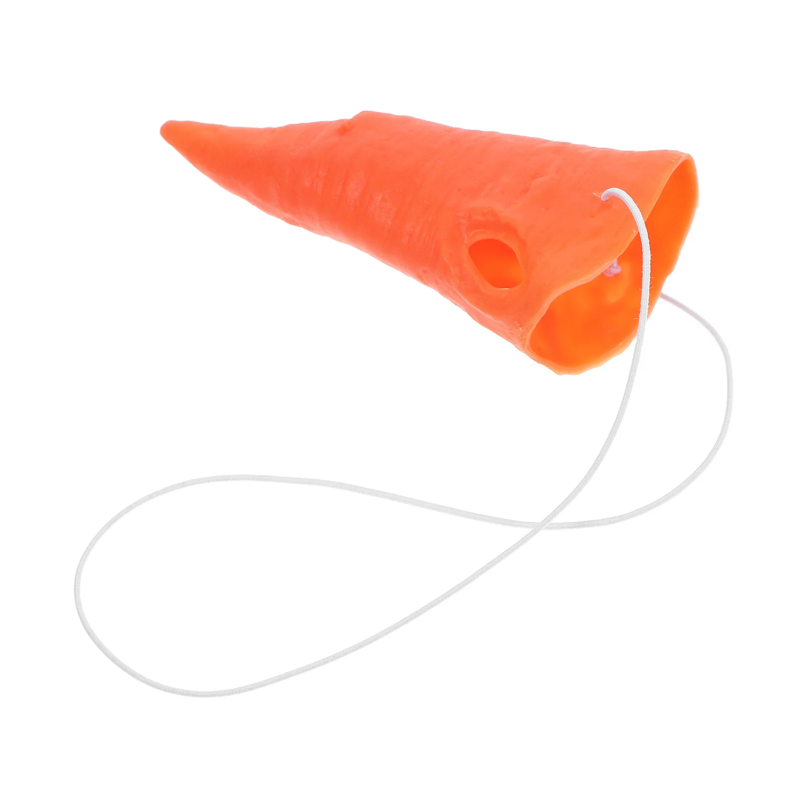 1 قطعة وهمية الجزرة الأنف الملمس واقعية البرتقال حزب الدعامة ل تأثيري احتفالي جمع ثلج DIY المواد الشتاء التبعي #4