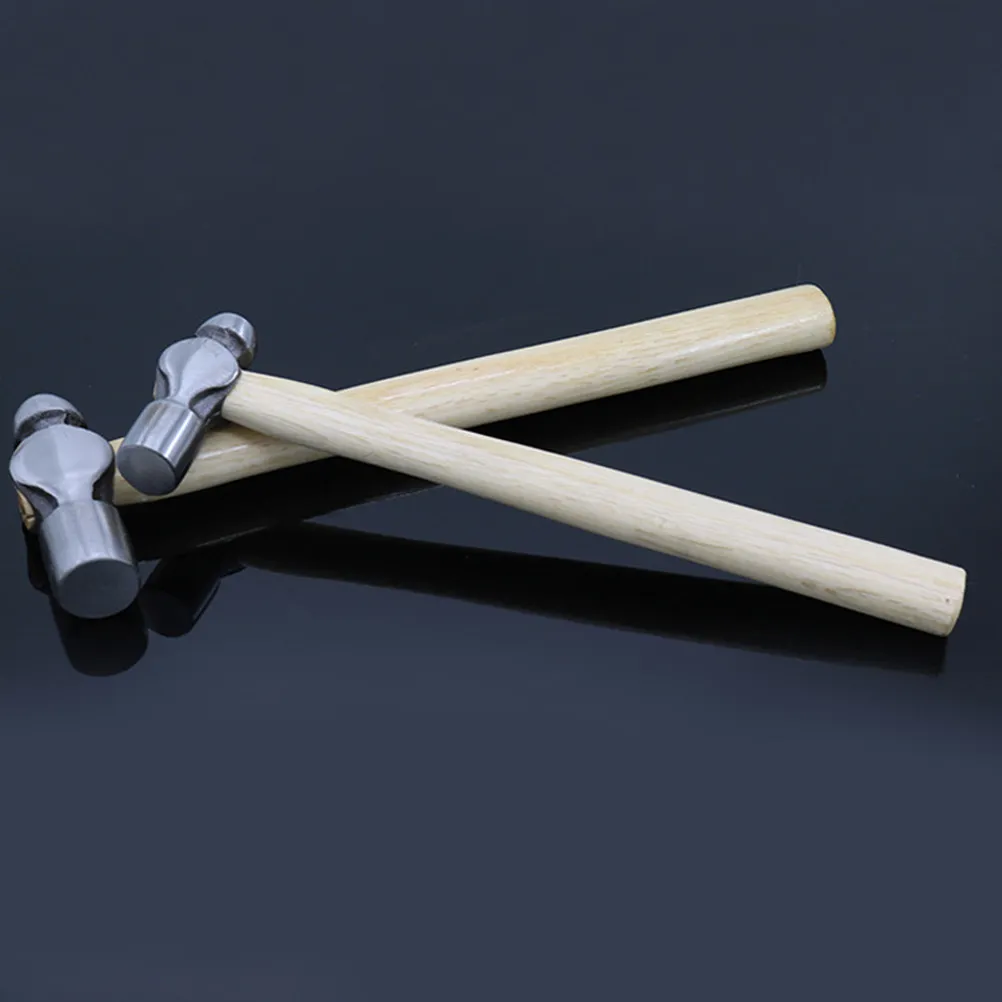 

1 шт. Премиальный молоток для тиснения из углеродистой стали с эргономичной деревянной ручкой, идеально подходит для выравнивания, текстурирования и тиснения.